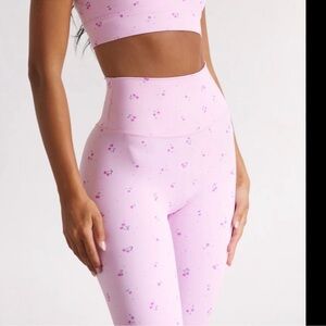 Astoria Pink Floral Sports Bra and Leggings Set